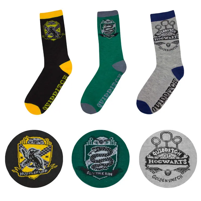 Harry Potter Quidditch Hogwarts socks set of 4 product photo