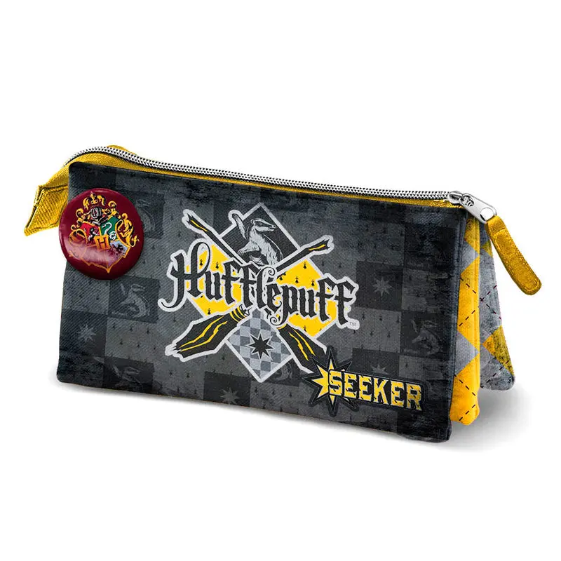 Harry Potter Quidditch Hufflepuff triple pencil case product photo
