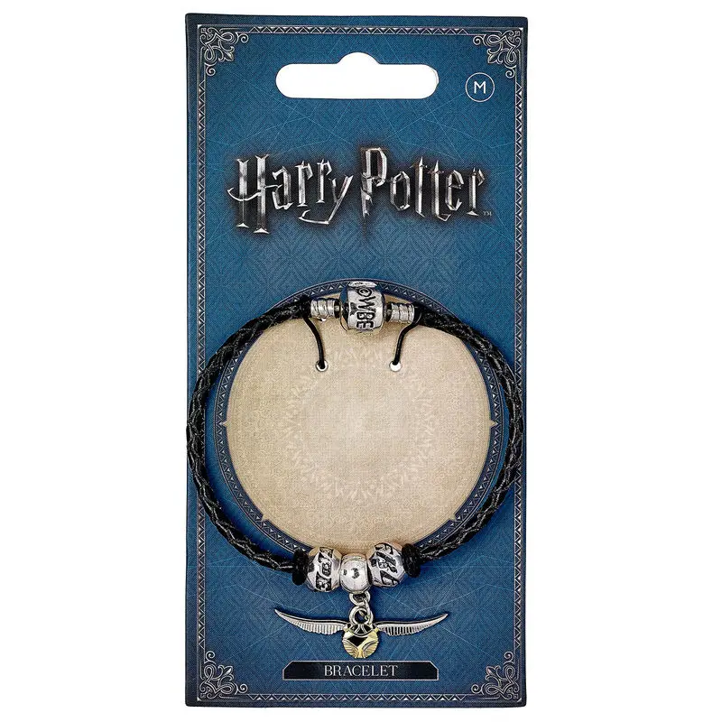 Harry Potter Slider Charm Leather Bracelet Quidditch product photo