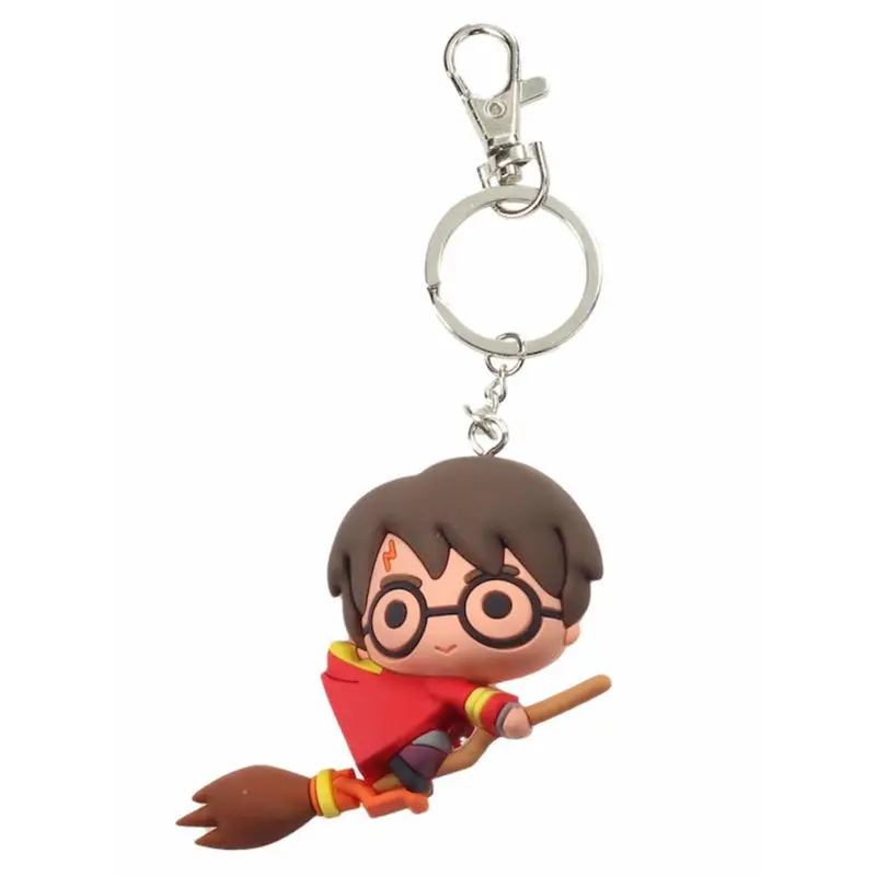 Harry Potter Rubber Keychain Harry Potter & Broomstick 7 cm termékfotó