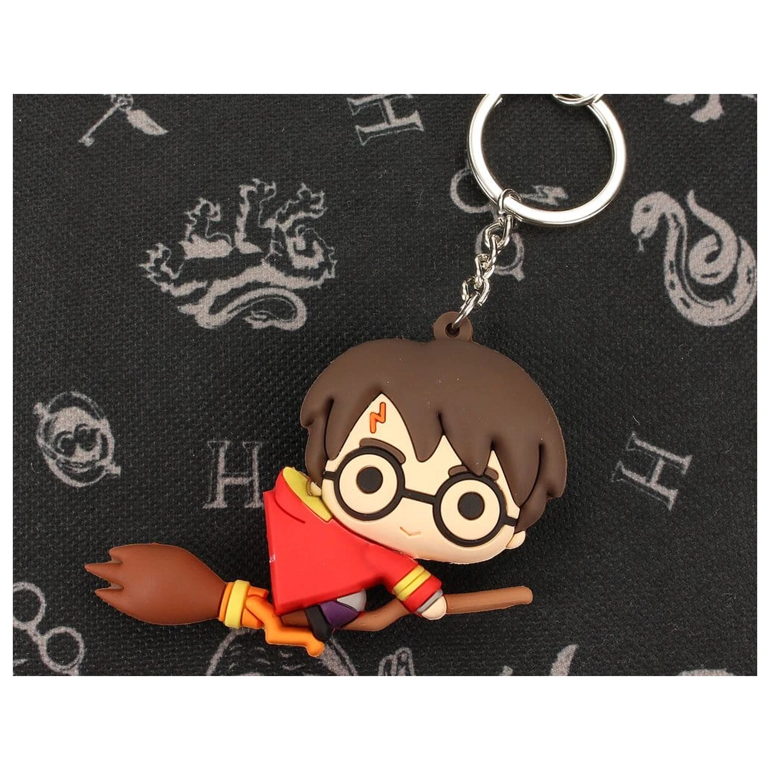 Harry Potter Rubber Keychain Harry on Broom 7 cm product photo