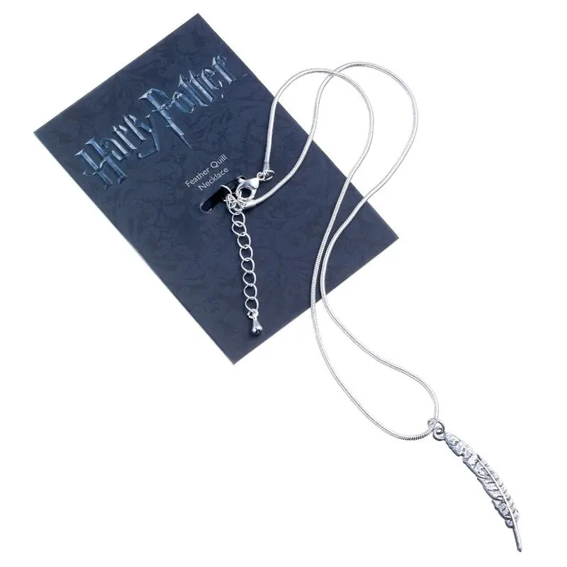 Harry Potter Pendant &amp; Necklace Feather Quill (silver plated) product photo