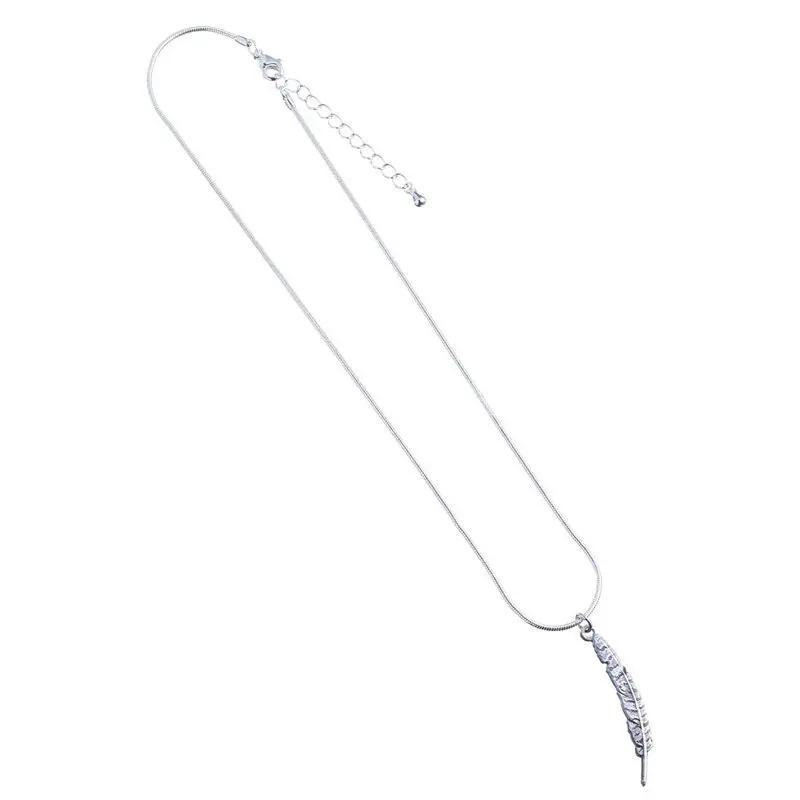 Harry Potter Pendant &amp; Necklace Feather Quill (silver plated) product photo