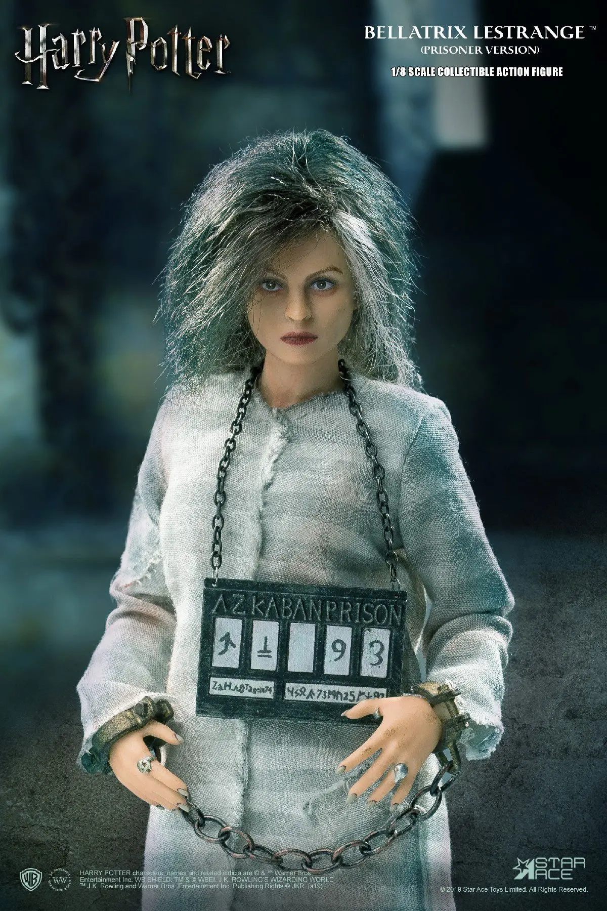 Harry Potter Real Master Series Action Figure 1/8 Bellatrix Lestrange Prisoner Version 23 cm product photo
