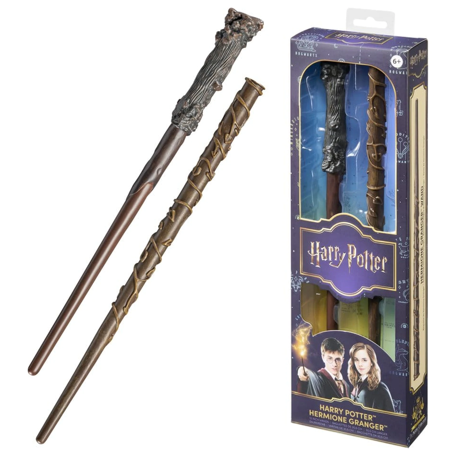 Harry Potter Roleplay Replica Wands 2-Pack Harry Potter & Hermione Granger 31 cm product photo