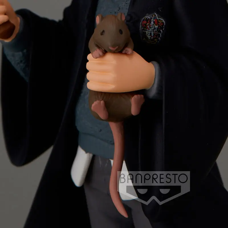 Harry Potter Q Posket Mini Figure Ron Weasley with Scabbers 14 cm product photo