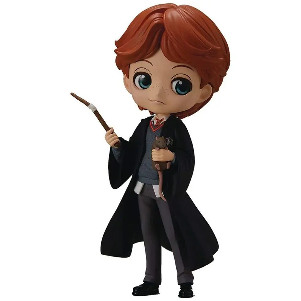 Harry Potter Q Posket Mini Figure Ron Weasley with Scabbers 14 cm product photo