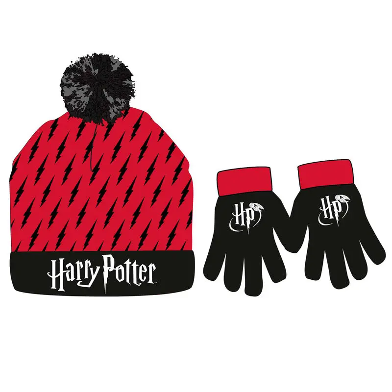 Harry Potter hat and gloves set product photo