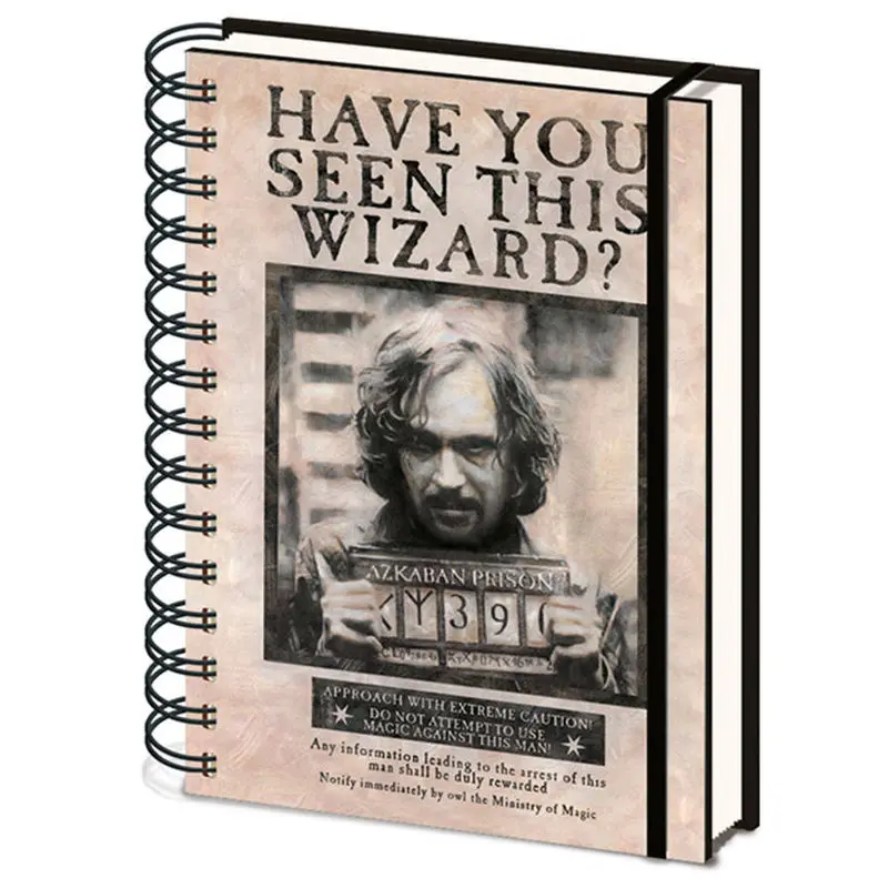 Harry Potter Notebook A5 Wanted Sirius Black product photo