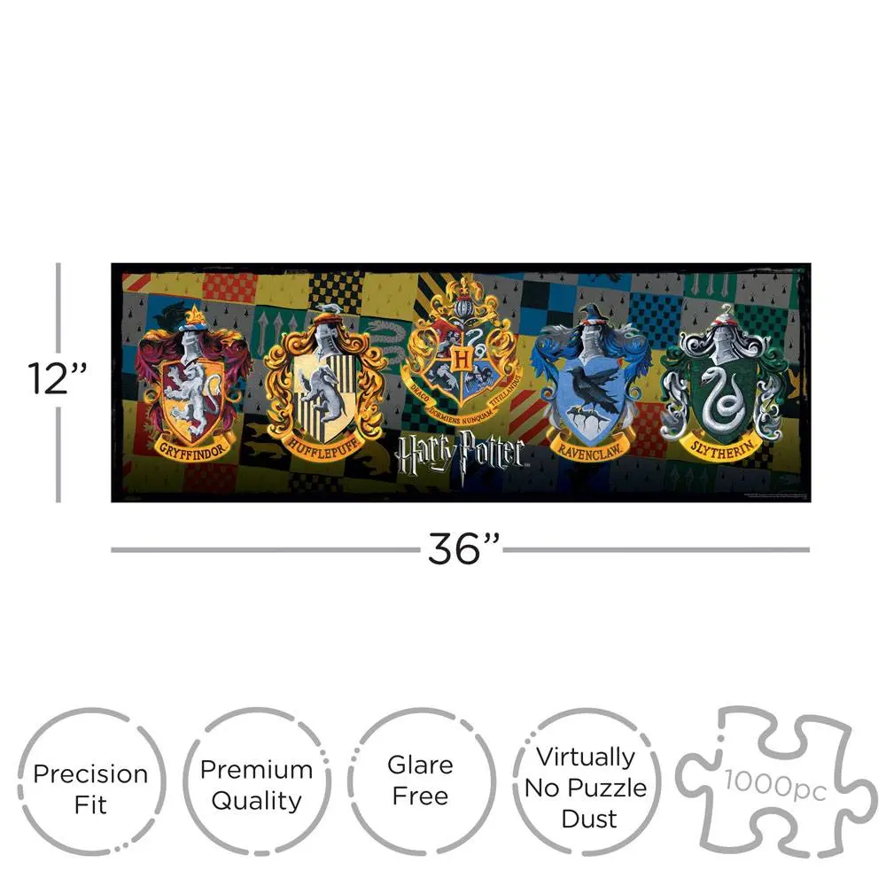 Harry Potter Slim Jigsaw Puzzle Crests (1000 pieces) product photo