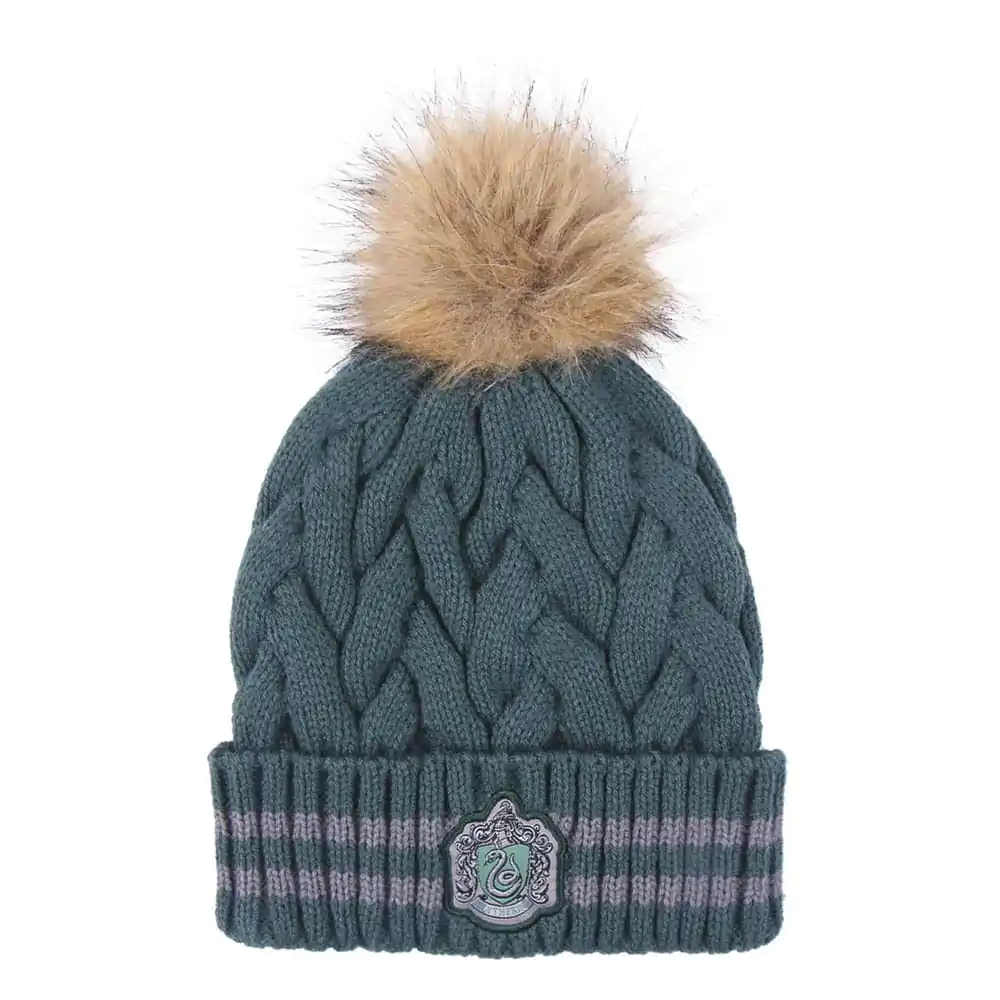 Harry Potter Beanie Pompon Slytherin Dark Green product photo
