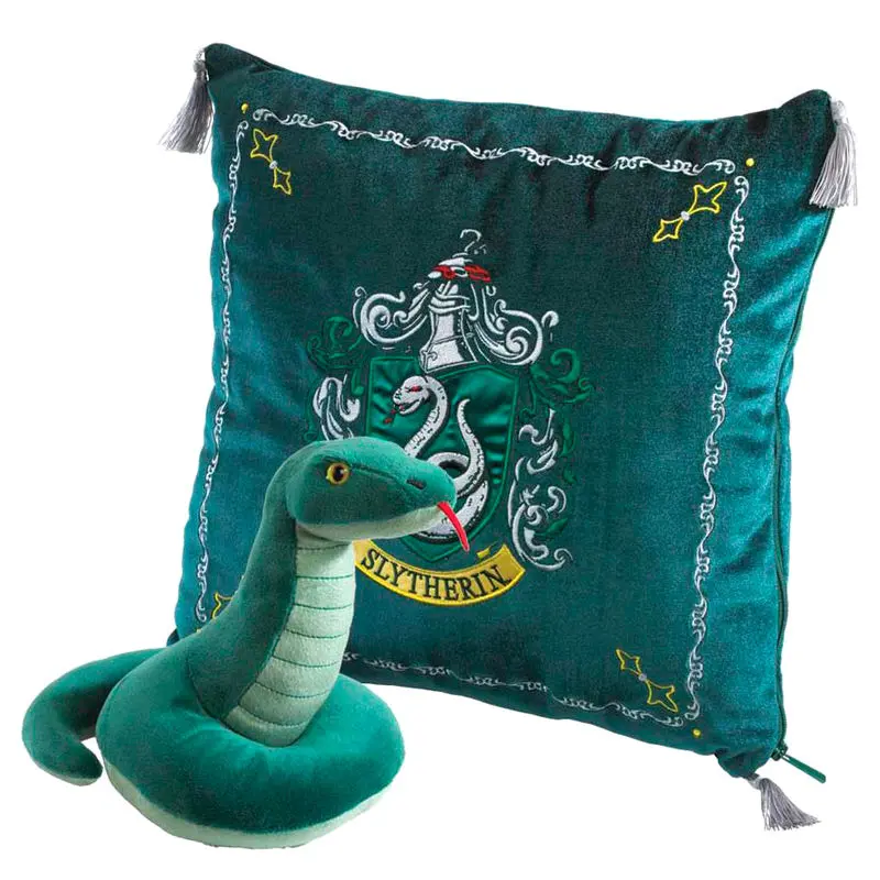 Harry Potter House Mascot Cushion with Plush Figure Slytherin termékfotó