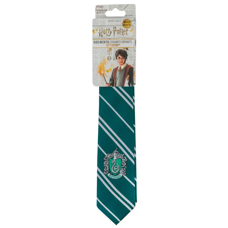 Harry Potter Kids Woven Necktie Slytherin New Edition product photo