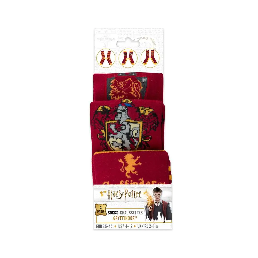 Harry Potter Socks 3-Pack Gryffindor product photo