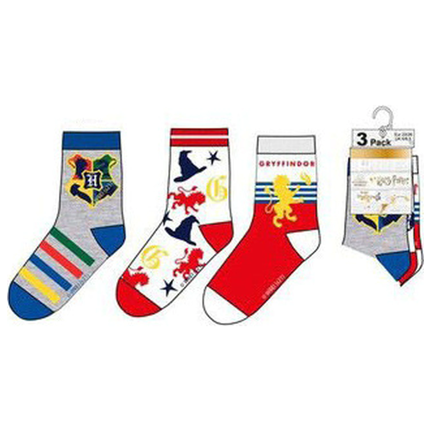 Harry Potter Sorting Hat White kids socks 23/26 product photo