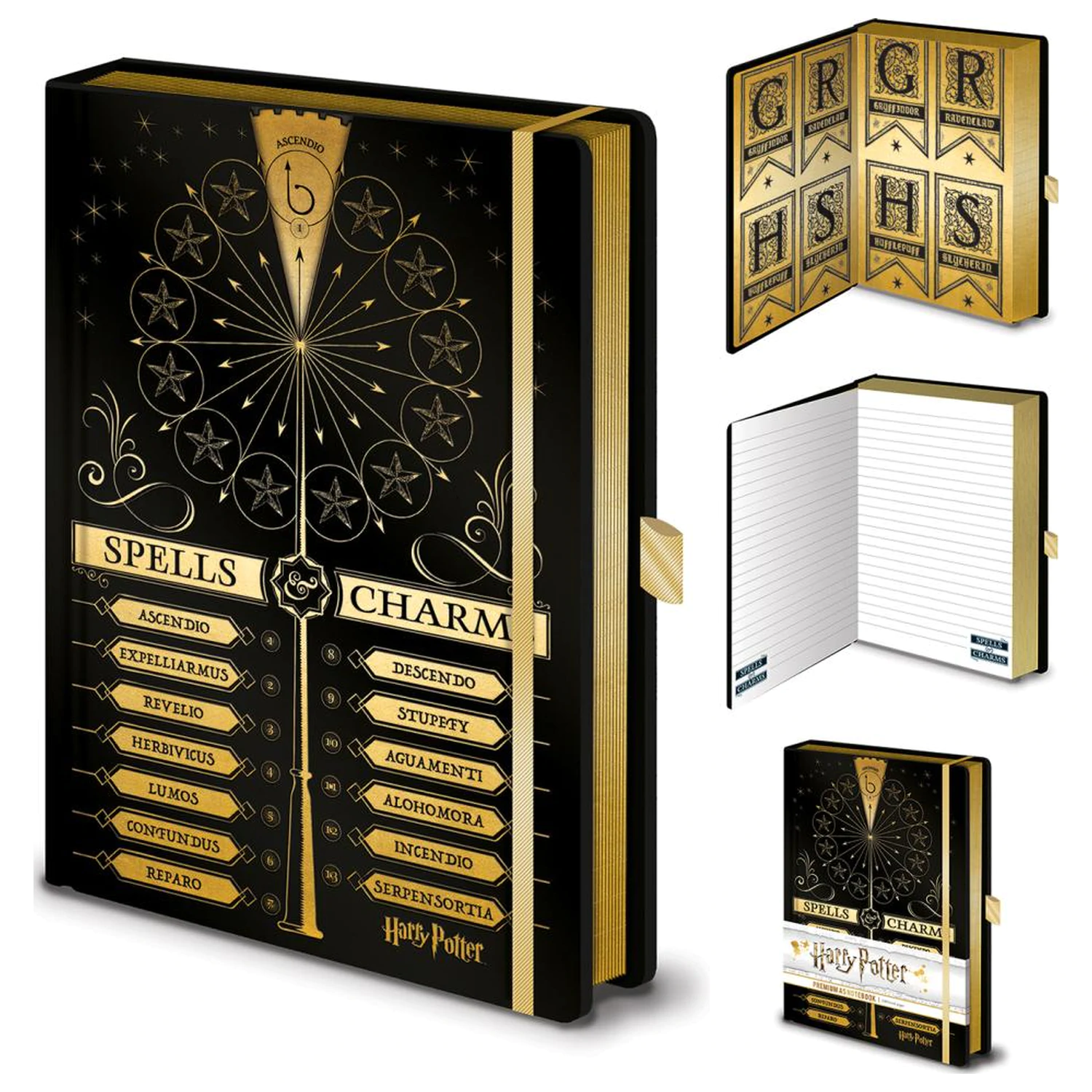 Harry Potter Spells & Charms A5 Spinner Notebook product photo