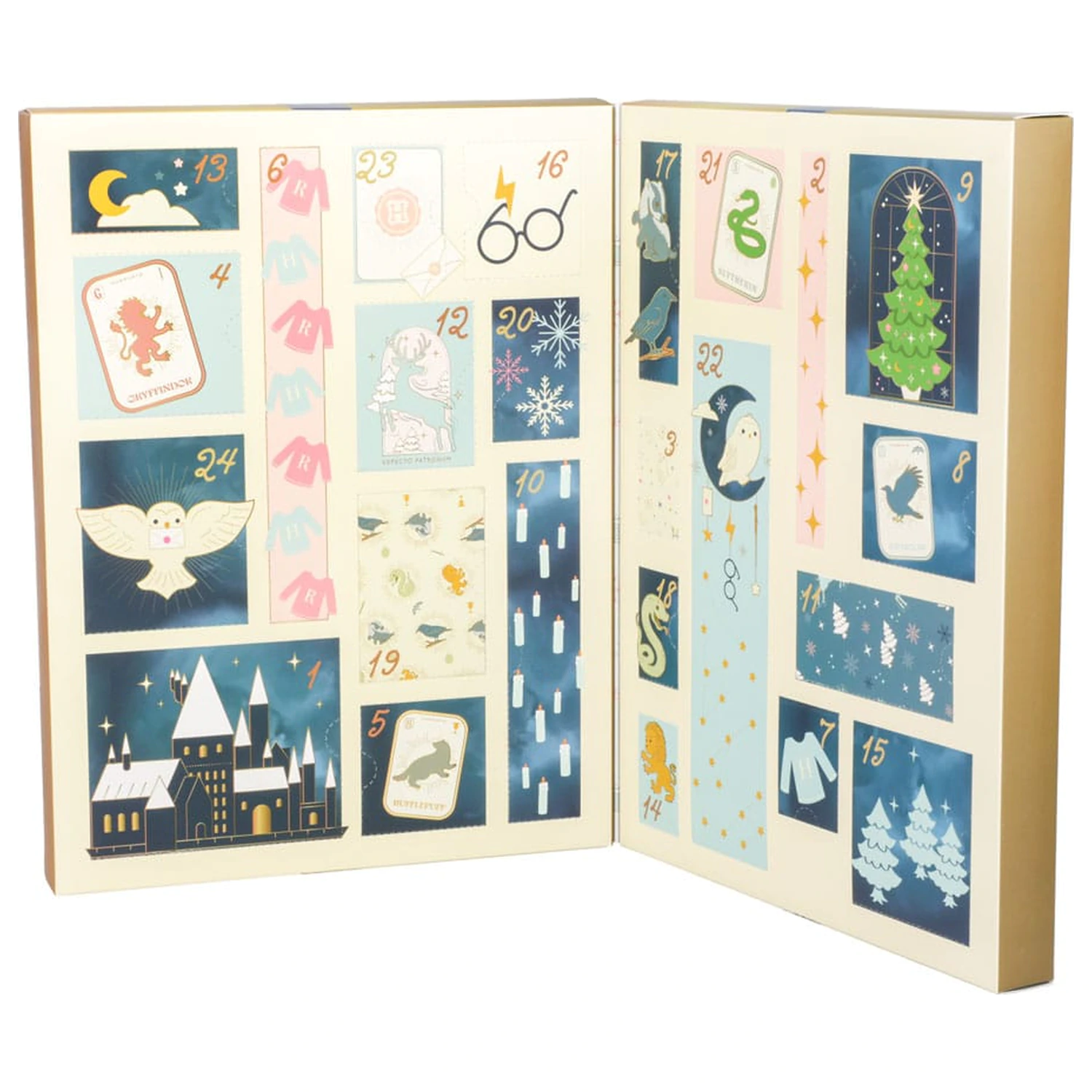 Harry Potter Advent Calendar Stationery 24 Day Hogwarts product photo