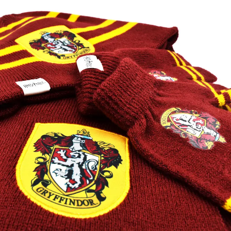 Harry Potter assorted winter set scarf hat gloves product photo