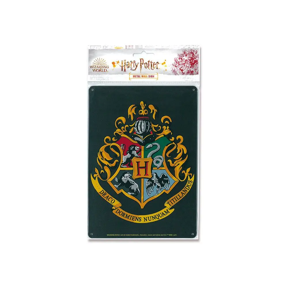 Harry Potter Tin Sign Hogwarts Logo 15 x 21 cm product photo