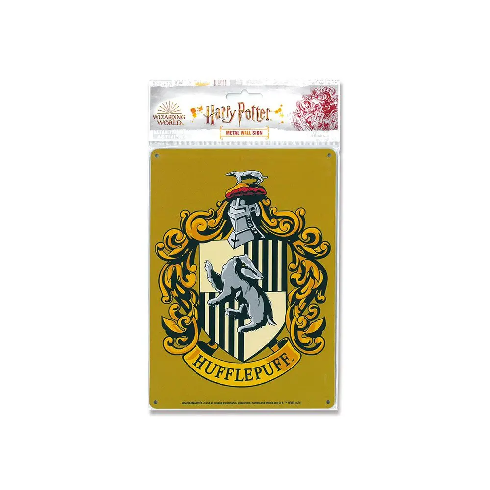 Harry Potter Tin Sign Hufflepuff 15 x 21 cm product photo