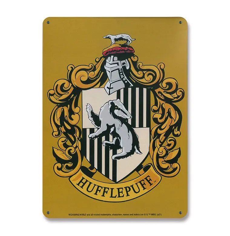 Harry Potter Tin Sign Hufflepuff 15 x 21 cm product photo