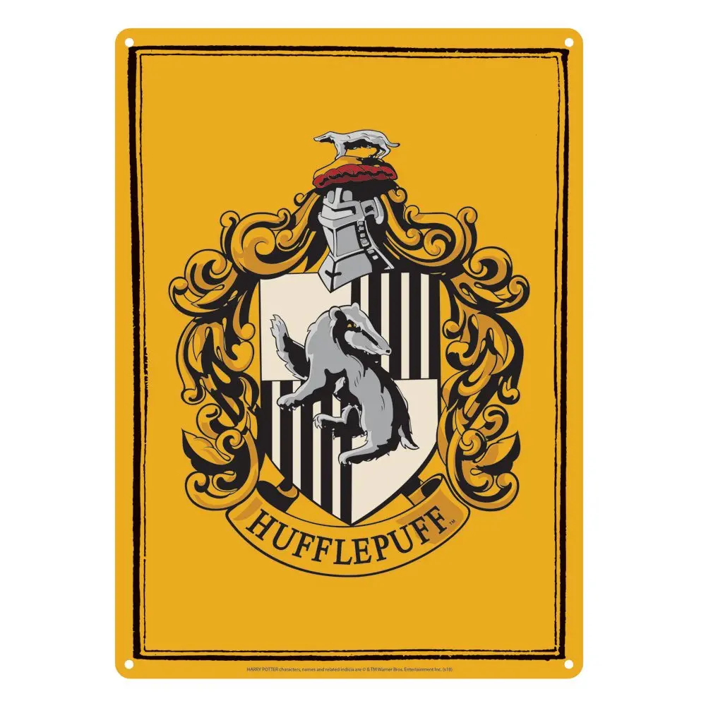 Harry Potter Tin Sign Hufflepuff 21 x 15 cm product photo