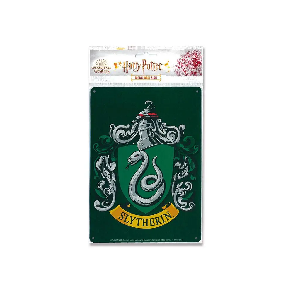 Harry Potter Tin Sign Slytherin 15 x 21 cm termékfotó