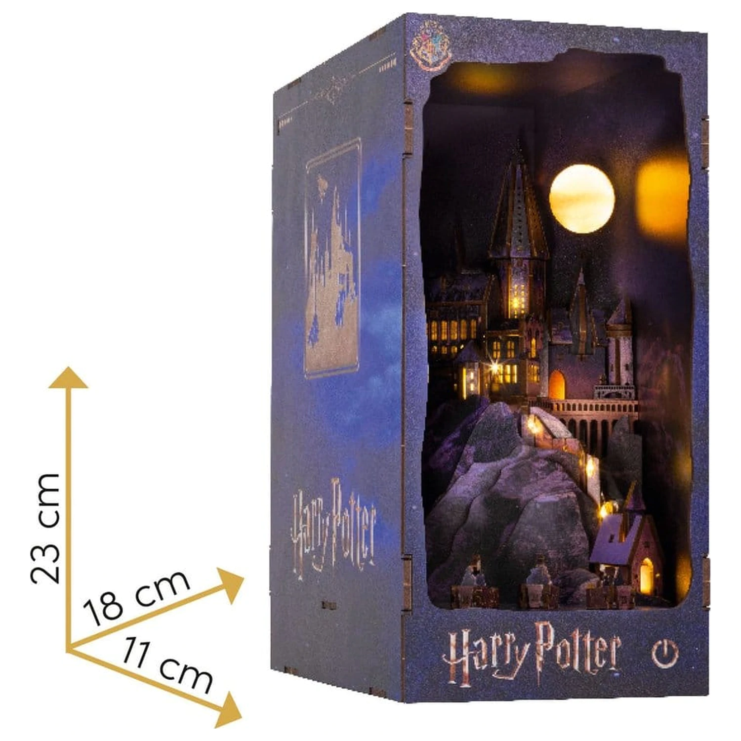 Harry Potter Tiny Adventures Book Nook Mini Diorama Hogwarts Castle 18 cm product photo