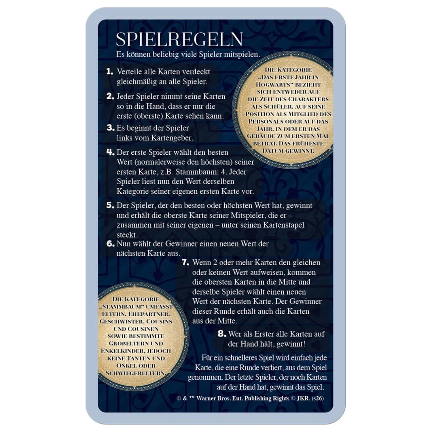 Harry Potter Card Game Top Trumps Witches and Wizards New Version *German Version* product photo
