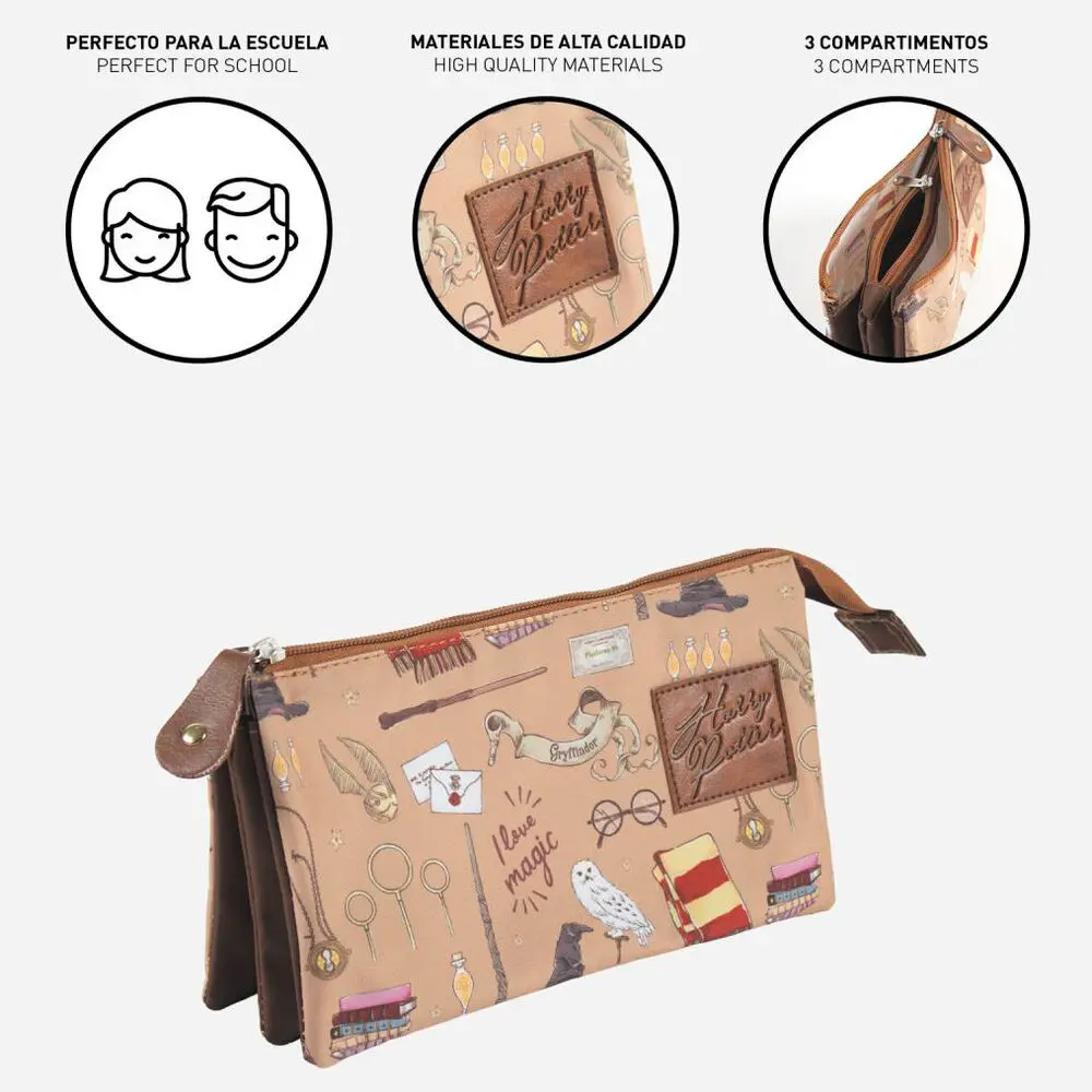 Harry Potter triple pencil case product photo