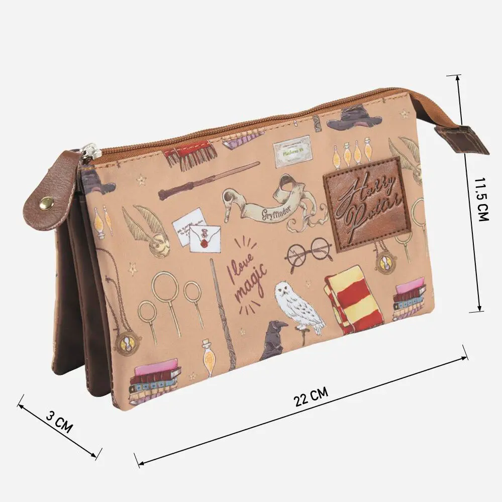 Harry Potter triple pencil case product photo