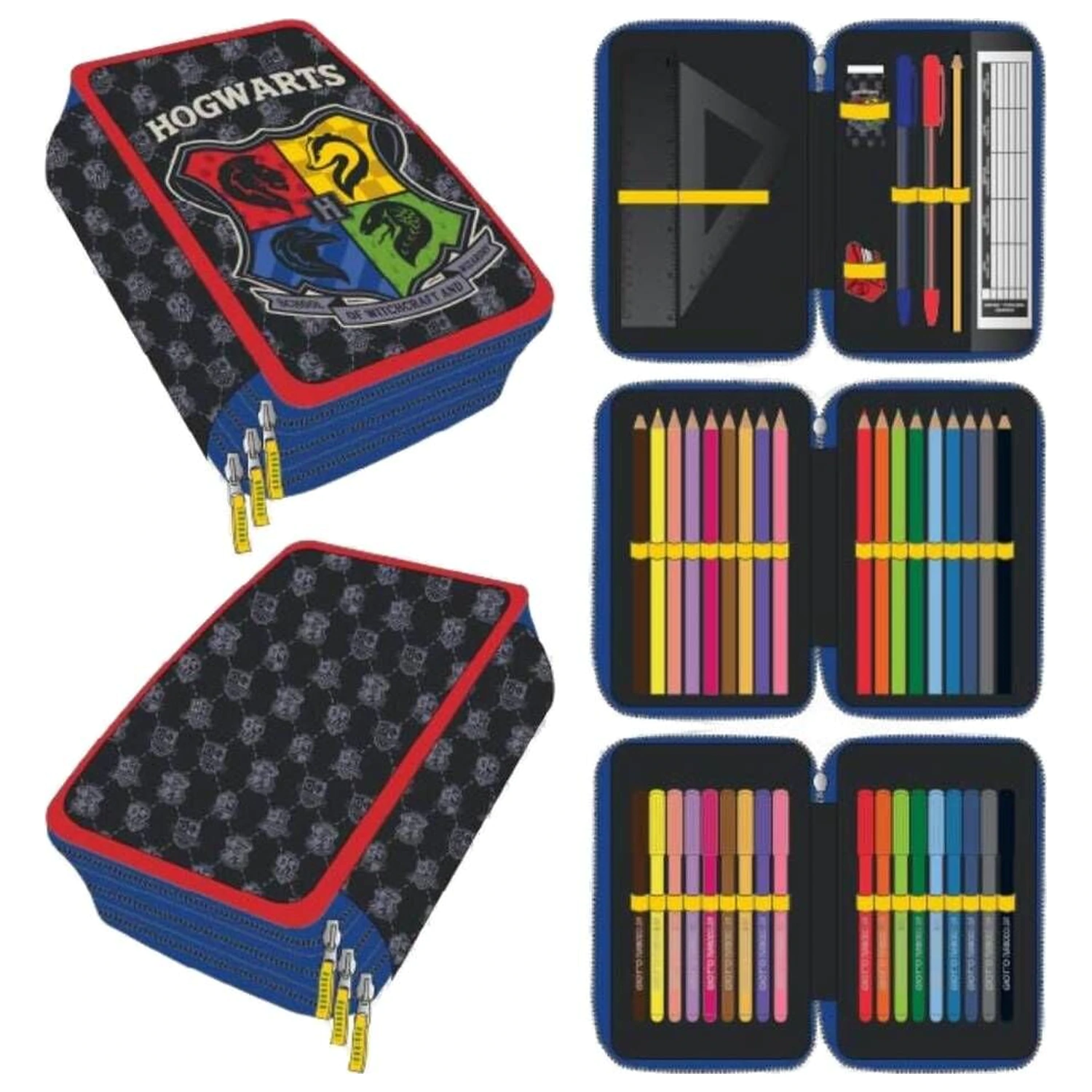 Harry Potter triple pencil case product photo