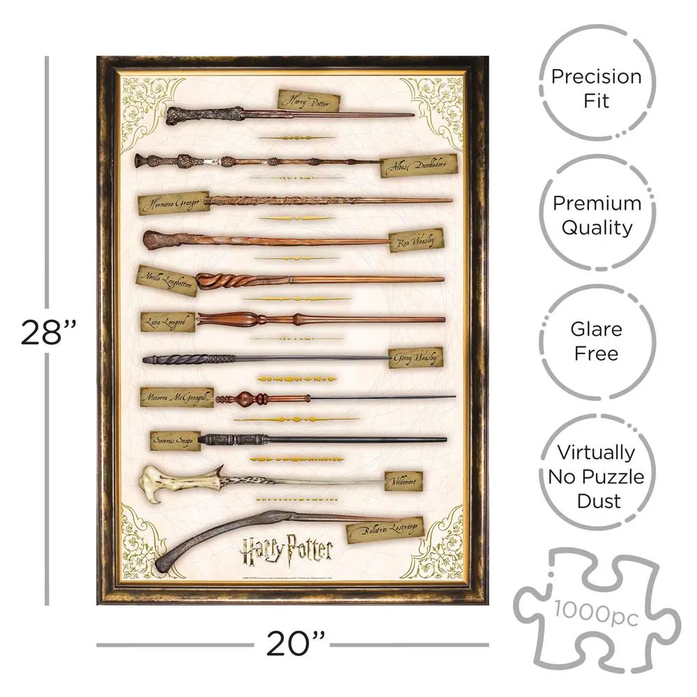 Harry Potter Jigsaw Puzzle Wands (1000 pieces) product photo
