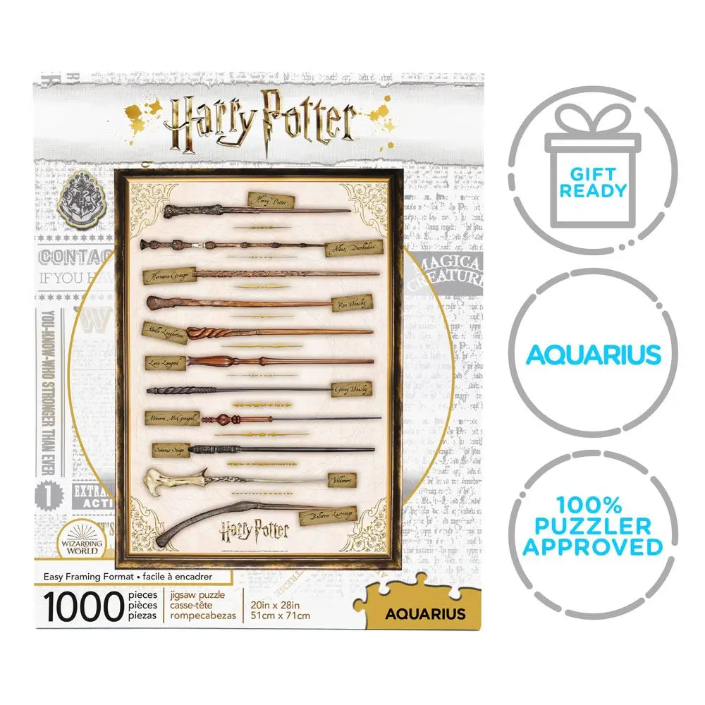 Harry Potter Jigsaw Puzzle Wands (1000 pieces) product photo