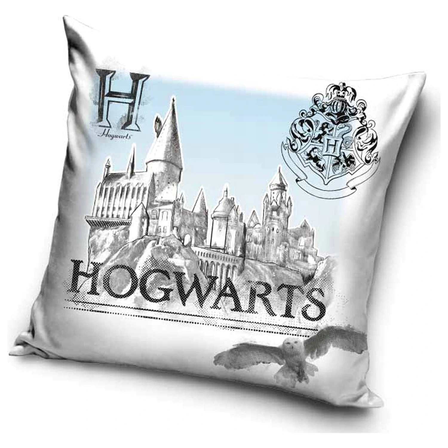 Harry Potter White Hogwarts Pillowcase product photo
