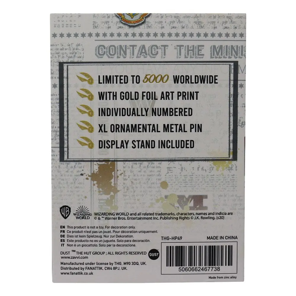 Harry Potter XL Premium Pin Badge Oversized Snitch (gold plated) product photo