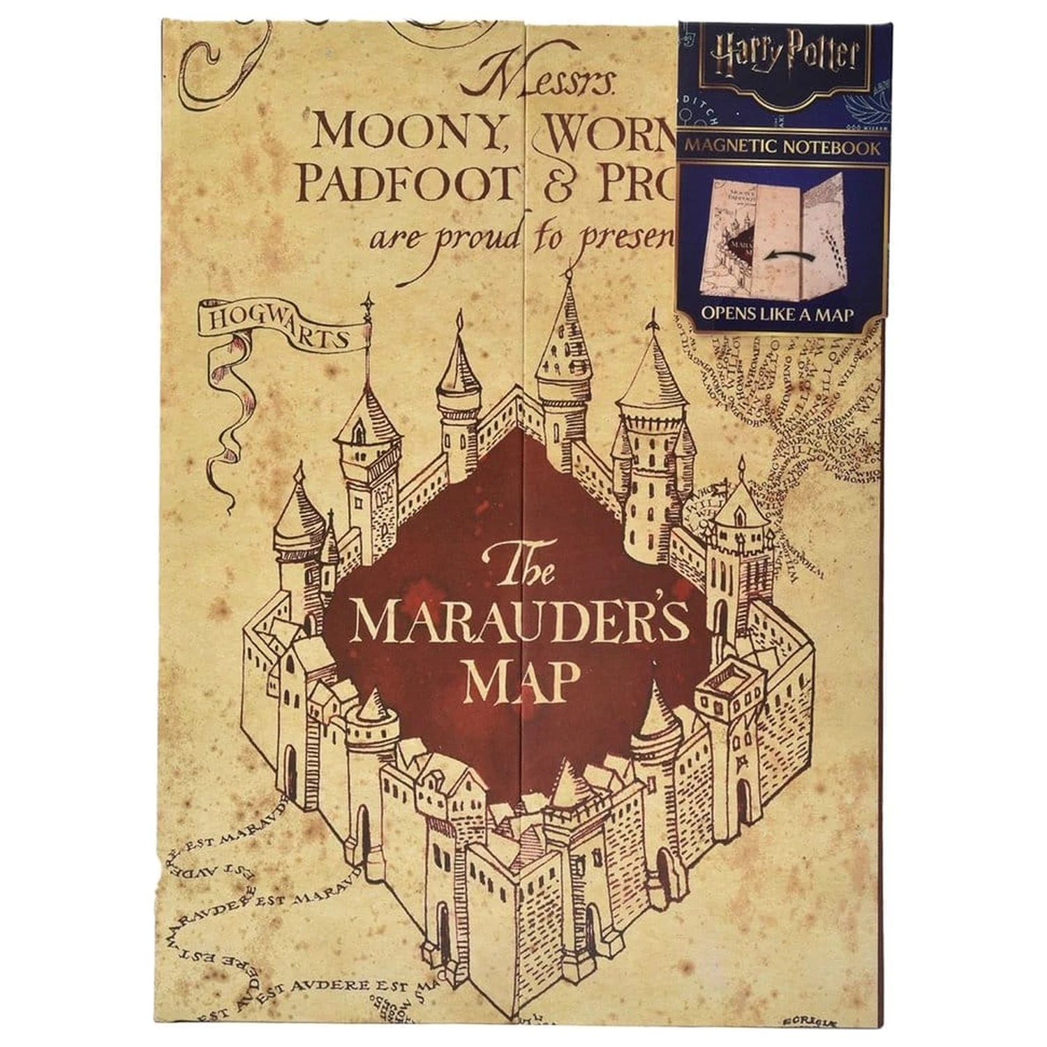 Harry Potter Notebook A5 Marauder's Map product photo