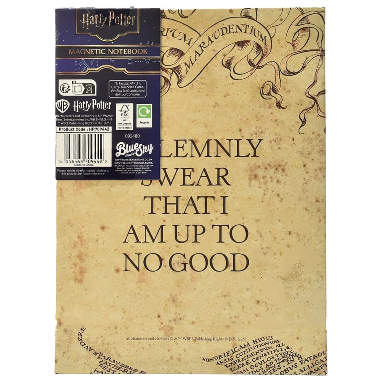 Harry Potter Notebook A5 Marauder's Map product photo