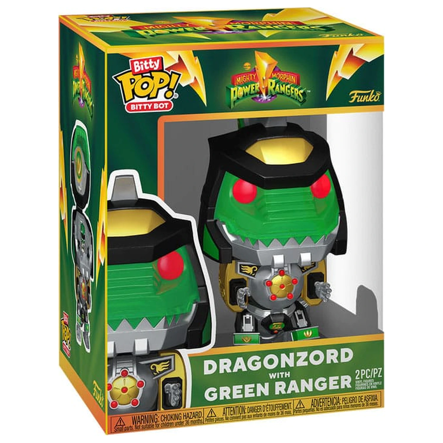 Hasbro Bitty Funko POP! Bots Figure PR- Dragon Zord w/GR Ranger 11,7 cm product photo