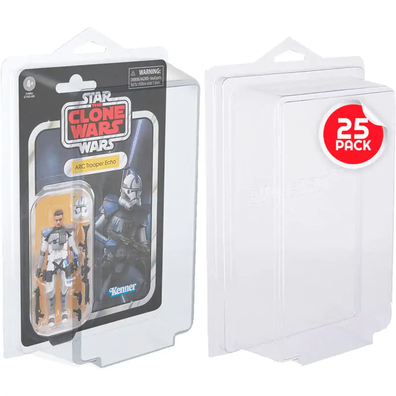 Star Wars & GI Joe 3.75” Carded Figures Pack 25 protectors product photo