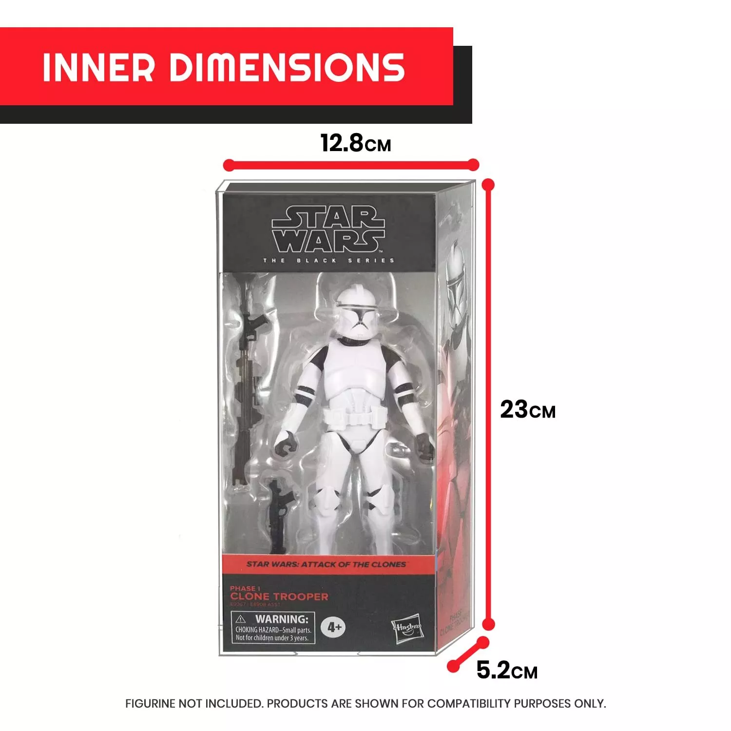 Hasbro Star Wars The Black Series Pack 10 side box protectors product photo