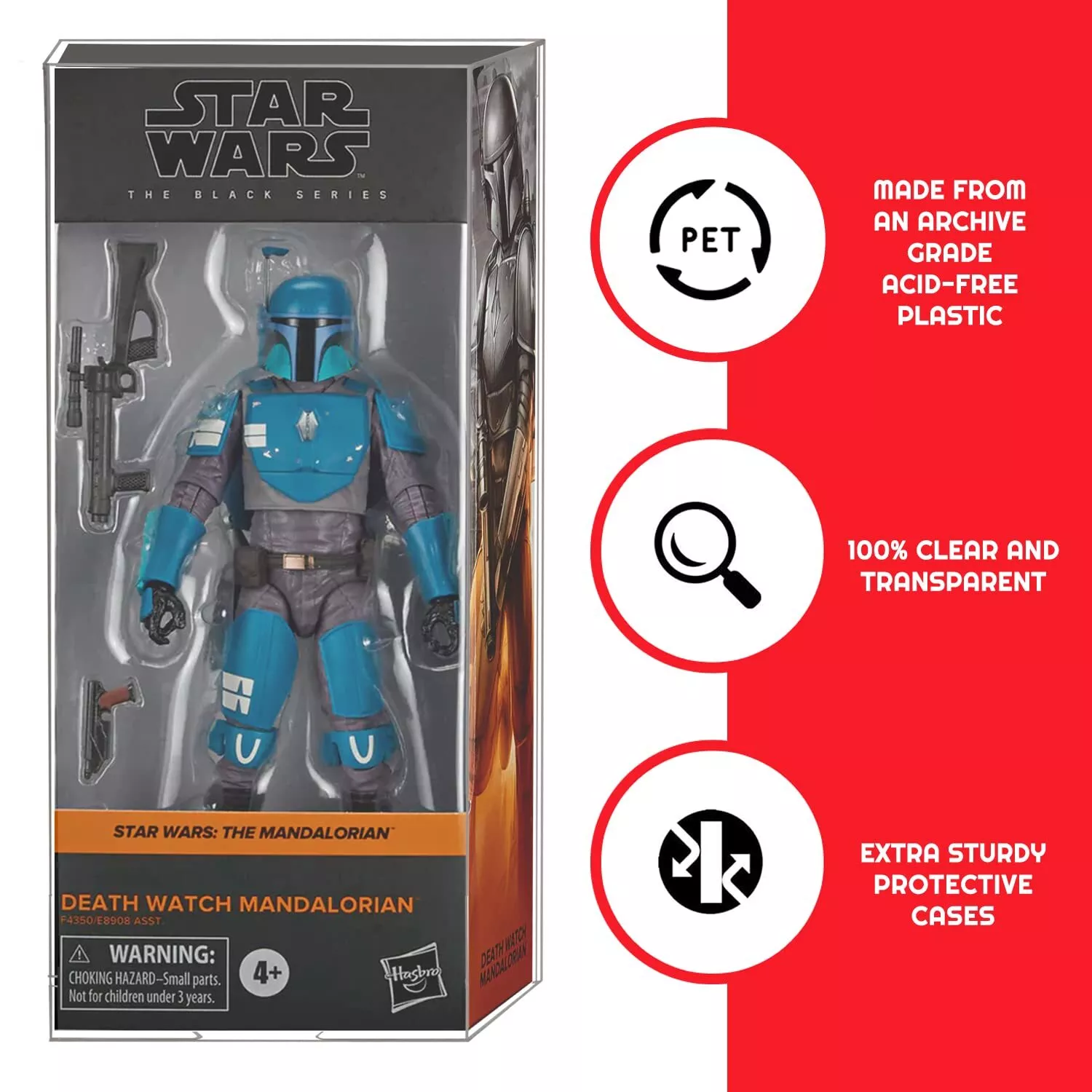 Hasbro Star Wars The Black Series Pack 10 side box protectors product photo