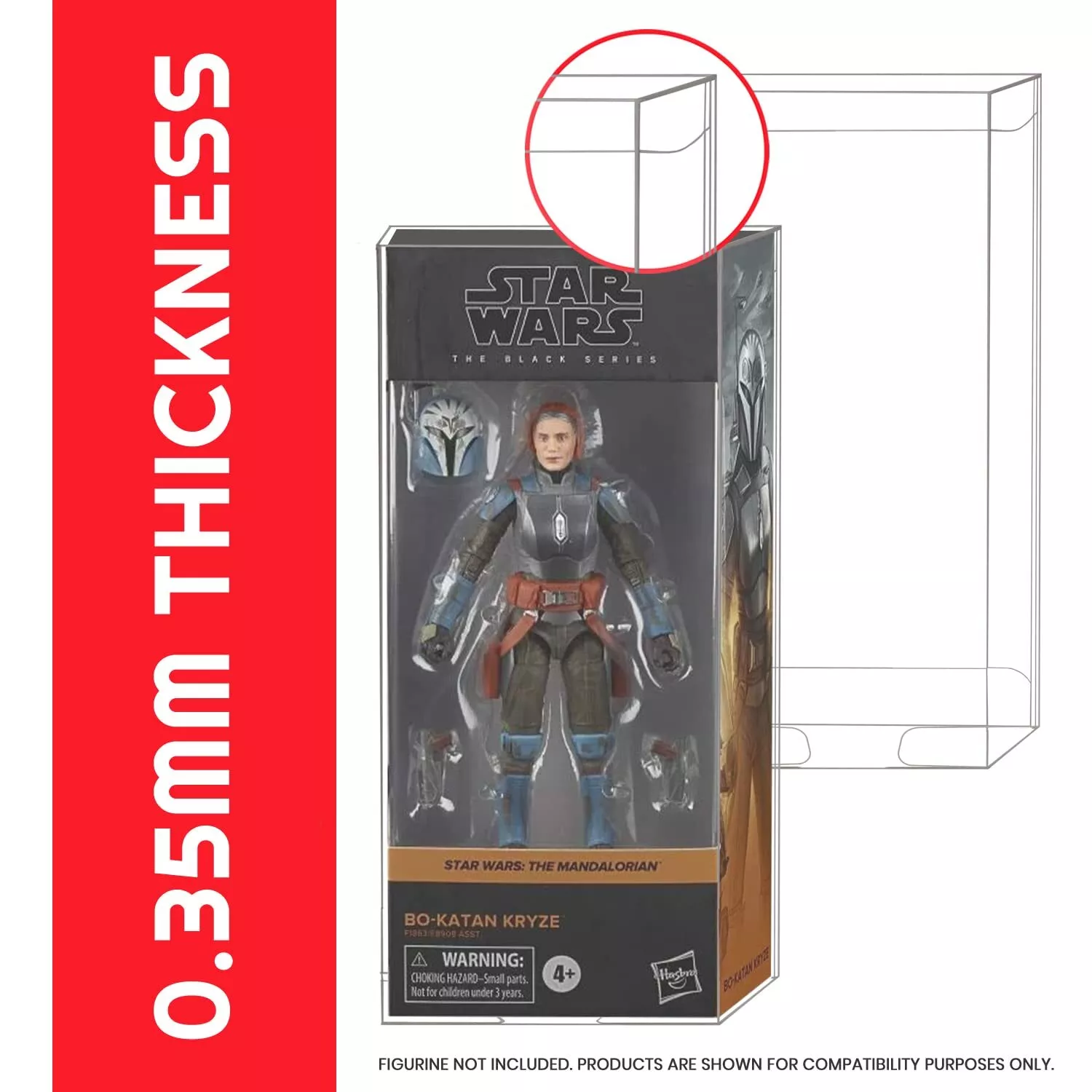 Hasbro Star Wars The Black Series Pack 10 side box protectors product photo