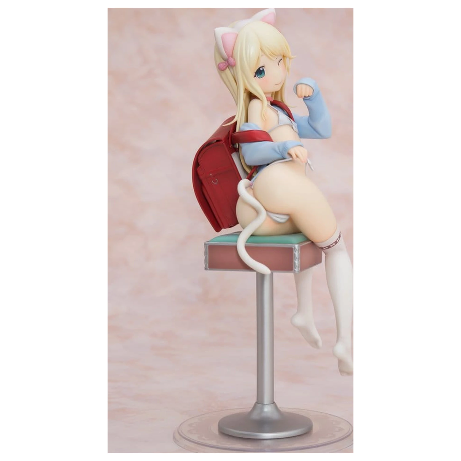 Hatsukoi Ribbon PVC Figure 1/6 Yuu White cat Ver. 25 cm product photo