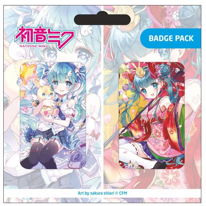 Hatsune Miku Pin Badges 2-Pack Set B product photo