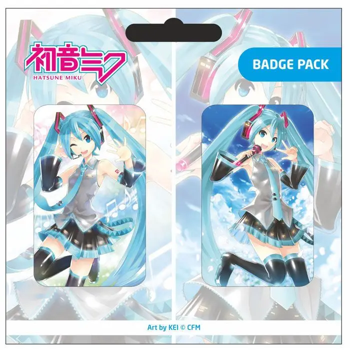 Hatsune Miku Pin Badges 2-Pack Set A product photo