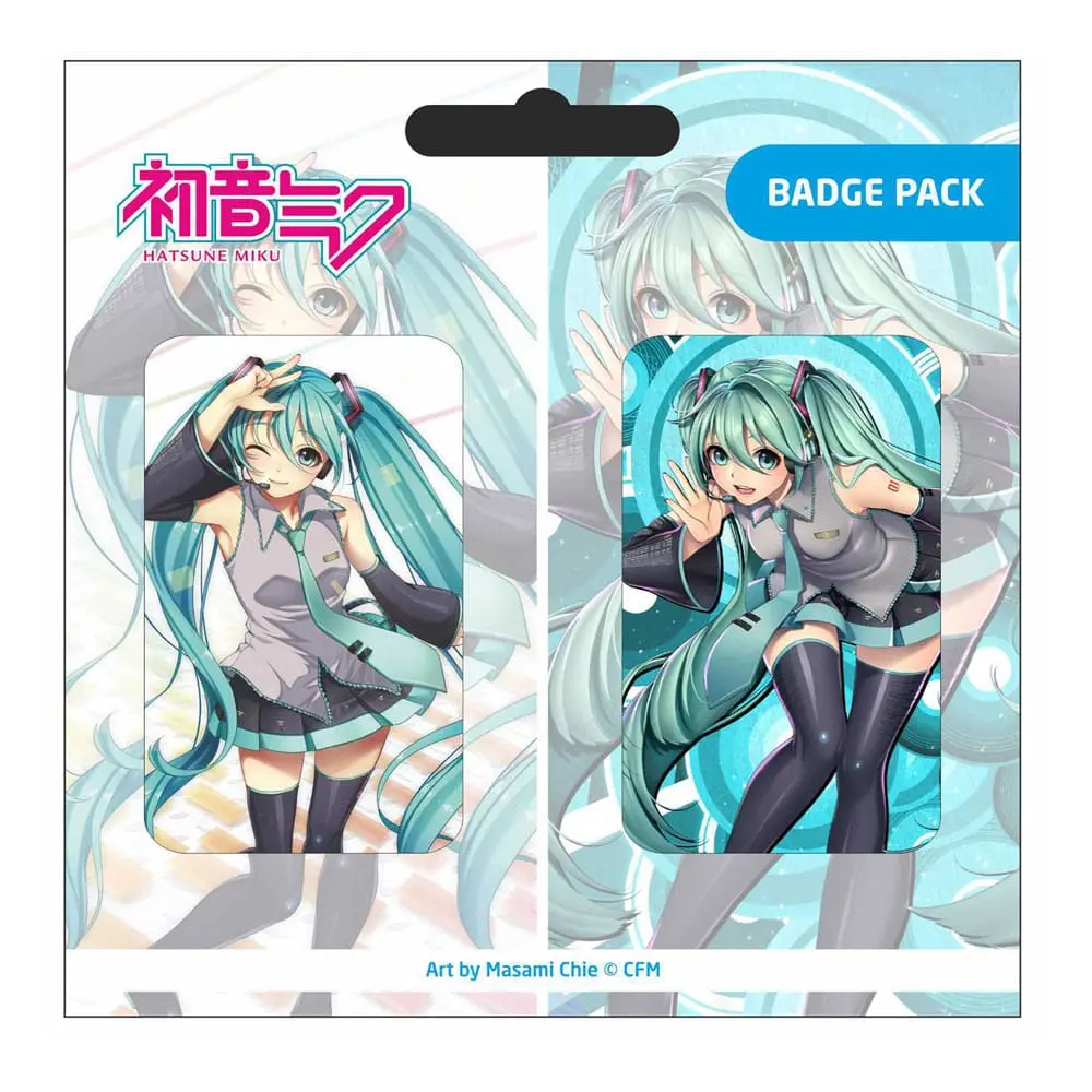 Hatsune Miku Pin Badges 2-Pack Set D product photo