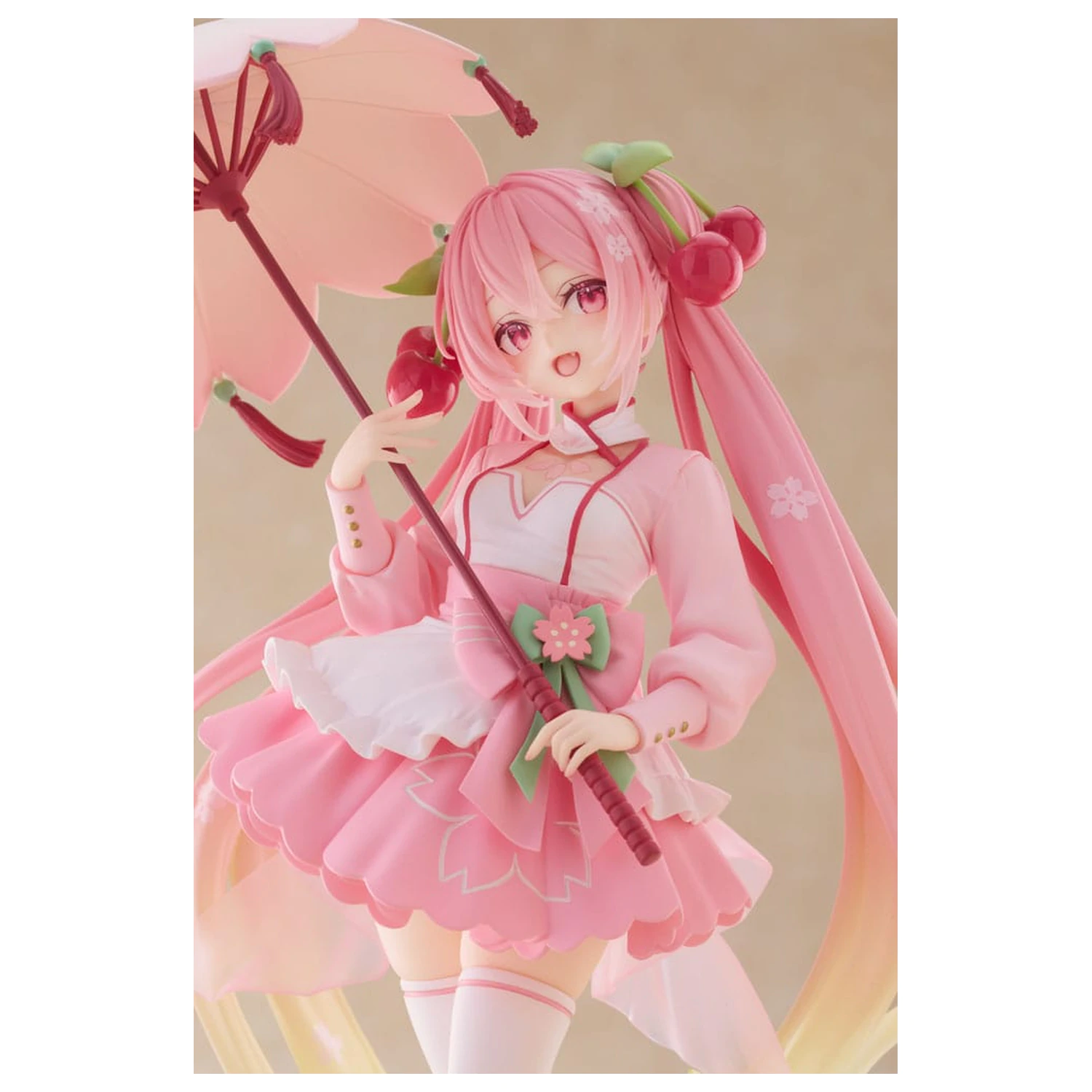 Hatsune Miku AMP PVC Statue Newley Written Sakura Miku Sakura Dress Ver. 21 cm product photo