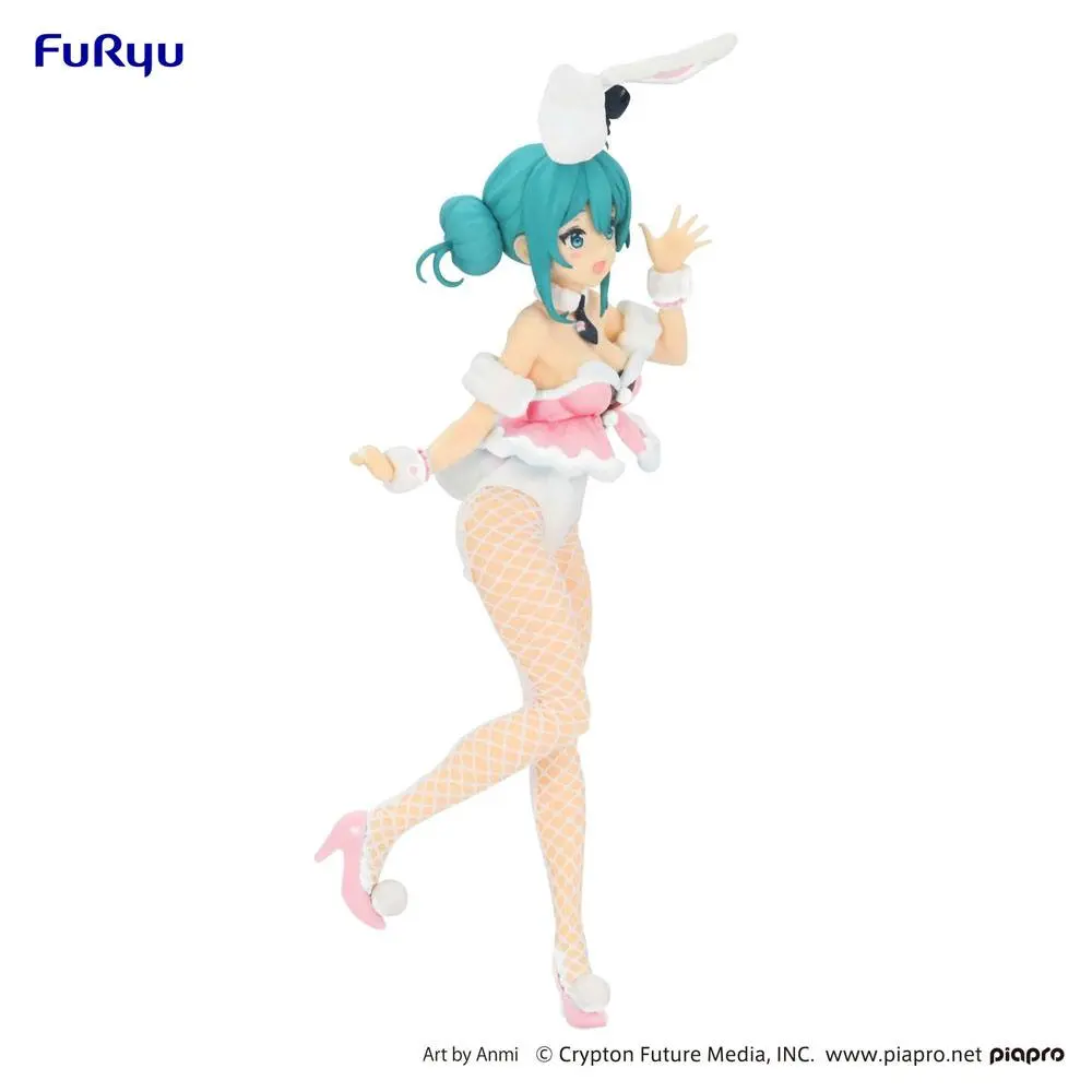 Hatsune Miku BiCute Bunnies PVC Statue Hatsune Miku White Rabbit Baby Pink Ver. 28 cm product photo