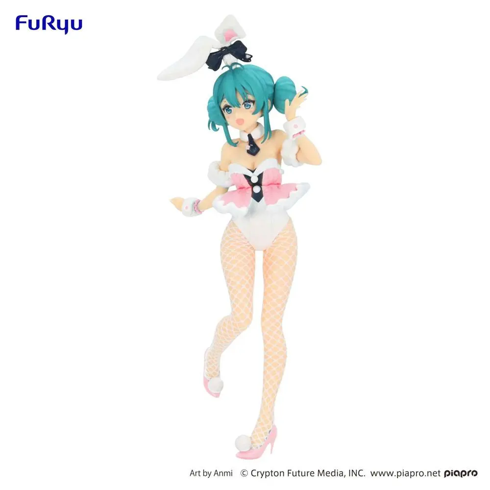 Hatsune Miku BiCute Bunnies PVC Statue Hatsune Miku White Rabbit Baby Pink Ver. 28 cm product photo